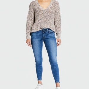 Paige denim Verdugo crop distressed hem jean